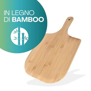 Ensemble de pierres à pizza avec pelle en bois et coupe-pizza 30x38cm pour pizzas et pains faits maison - Product Image 4