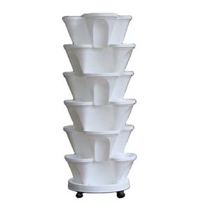 लंटन कृत्रिम फूल ऊर्ध्वाधर बागवानी पीपी हाइड्रोपोनिक टॉवर बर्तन नए चीनी शैली घर - Product Image 1