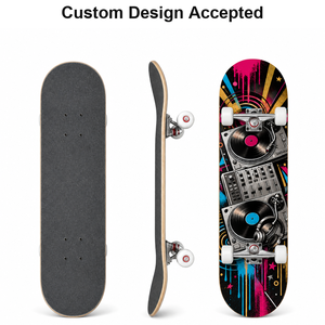 Planche de skateboard complète en érable 7 plis OEM personnalisée, 80 cm, double kick, style old school rétro, graphisme voiture Lowrider, pour hommes - Product Image 6