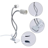 Clip de douille LED créatif à double tête E27, rotatif à 360 ° et réglable, adapté à diverses scènes d'éclairage