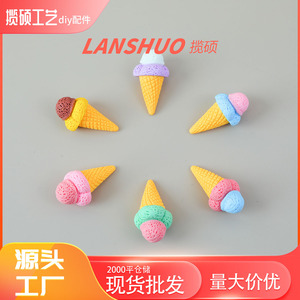 Conos de Helado en Miniatura 3D, Resina Plástica, Arte Coleccionable, Decoración - Product Image 4