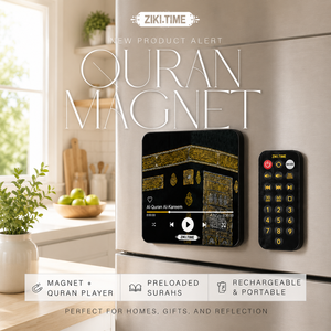 Idee Regalo per Eid Mubarak: Magnete per Frigorifero con Mishary Adhkar Dua & Nasheeds e Corano Completo, Magnete per Frigorifero con 114 Versetti del Corano e Telecomando - Product Image 1