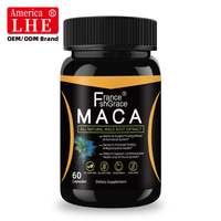 Fabricante de Suplementos Nutracéuticos de Maca, Pastillas para Agrandar el Pene, Apoyo Energético, 60 Cápsulas de Maca para la Vitalidad Masculina