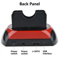 Enclosure esterno a doppio slot per dischi rigidi IDE e SATA |   Hub USB 2.0 e lettore di schede |   Backup con un solo tocco |   PC Mac