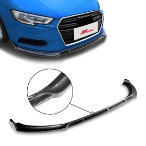 2017 2018 2019 2020 audi a3 s3 8v accessori auto parti bodykit per in fibra di carbonio lifting paraurti anteriore diffusore spoiler kit