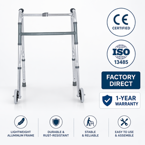 Andador de Movilidad Plegable Ligero y Portátil con Marco de Aluminio Ajustable Feiyang Medical FY912L para Adultos Mayores/Discapacitados, 220 lbs - Product Image 3