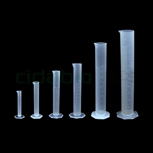 Cylindre gradué en plastique PP transparent, cylindre de mesure cylindrique, tube de mesure de laboratoire avec graduation, graduation de 1 ml, 4 ml-1000 ml - Product Image 3