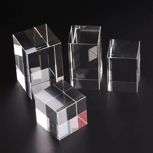 Bloc de verre cristallin laser transparent, plaque de cristal K9 trempé étincelant, bloc de verre vierge pour gravure - Product Image 3