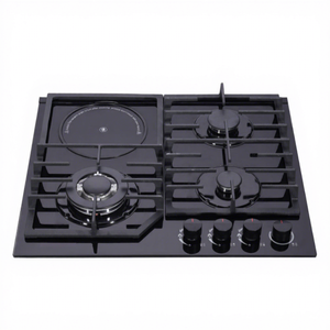 Mesa de Cocina con <span class=keywords><strong>Estufa</strong></span> de <span class=keywords><strong>Gas</strong></span> Integrada Híbrida de 4 Quemadores - Product Image 3