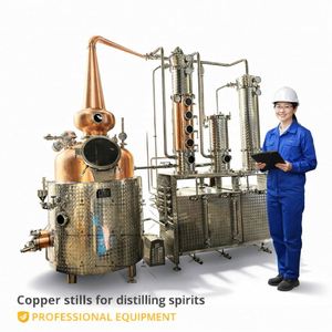 Gin Stills Vodka Distiller <b>Wine</b> Brandy Whisky Rum Copper Reflux Steam Distilling Column Equipment for Sale - Product Image 3