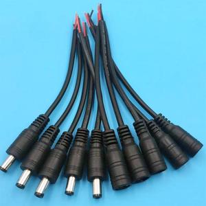 Màu trắng và màu đen điện cordfemale để nữ DC Power Connector Adapter Cable Đối với LED Strip CCTV Camera An Ninh Cáp - Product Image 4