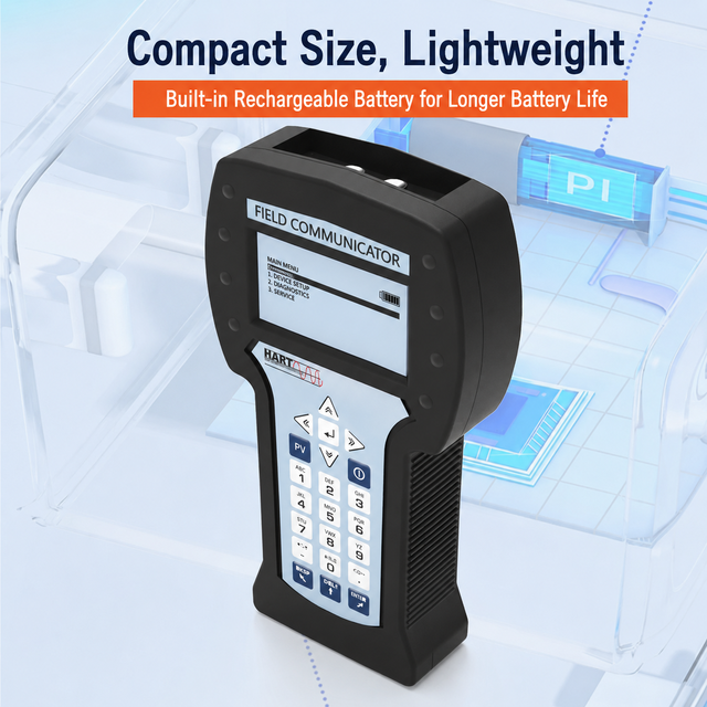 Handheld HART475 Field Communicator 128x64 LCD Display 6-Hour Operation for Emerson E+H Honeywell Pressure/Temperature