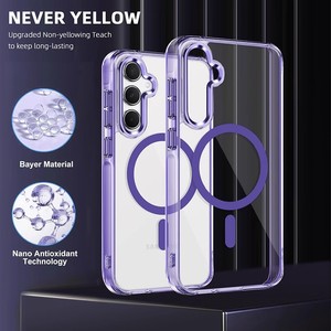Funda Magnética Transparente Antigolpes de PC Color Hielo para Samsung A16 S24Ultra A55 S24FE A15 - Product Image 2