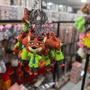 Cartoon Silicone <b>Keychain</b> Zinc Alloy Non-Toxic For Kids And Girls Car Bag Pendant Small Gift Valentine's Day Children's Day - Product Image 4