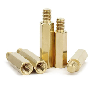 Stud Board Pilar montaje hexágono PCB placa base espaciador tornillo rosca M3xL + 3/4/5/6/8mm M3 hexagonal latón macho hembra separador - Product Image 3