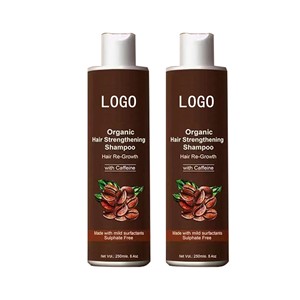 Organic Hair Strengthening <b>Shampoo</b> 250ml With Caffeine Hair Re Growth Sulphate Free - Product Image 1