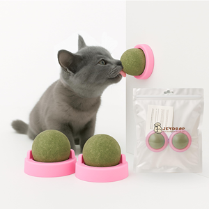 Balle multifonctionnelle rotative pour le nettoyage des dents molaires, à la menthe et à la catnip, jouet pour chat en forme d'avocat - Product Image 6
