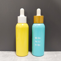 Flacon à pompe en verre opale, accessoire cosmétique vide, sérum de 40 ml, opaque rose, de 120 ml, 100 ml, bocaux de crème de 50 ml, 120 pièces