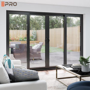 Porte <span class=keywords><strong>coulissante</strong></span> en verre et aluminium insonorisée et étanche, fabrication APRO, bon marché et durable - Product Image 1