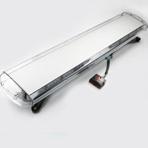 شريط إضاءة تحذير للطوارئ <span class=keywords><strong>LED</strong></span>/47 "لإنشاءات السيارة واضحة الإسكان العنبر أضواء المرور القوية - Product Image 1