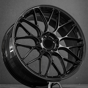 Venta Especial: Rines Forjados de Alta Calidad para Modificación de Vehículos, de 17-23 Pulgadas, Aluminio Negro Brillante, Aptos para Todo Tipo de Coches - Product Image 1