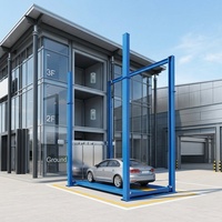 Équipement d'ascenseur de garage pour voitures, plateforme élévatrice hydraulique pour stationnement automobile, élévateur vertical à quatre poteaux pour voitures
