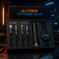 Kabel Pengisian Daya USB 4-in-1 60W PD 3A dengan Konduktor Tembaga Murni Berlapis Nilon dan Alloy Aluminium yang Lebih Ringan untuk Komputer IOS Printer
