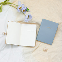 Hochwertiges PU-Leder Softcover A6 Niedliches Tagebuch Direkt vom Hersteller Mini Taschennotizbuch mit Individuellem Goldfolien-Logo