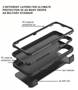 Funda de teléfono resistente con funda de cinturón con Clip 2024 más vendida para iPhone 15 pro Max Kickstand Hybrid Skin Cover para iPhone 15 - Product Image 6