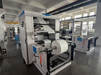 Machine de fabrication de sacs en papier à fond en V à impression flexo haute vitesse 2 couleurs