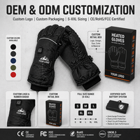 Gants chauffants rechargeables en graphène, gants chauffants électriques à température réglable sur 3 niveaux pour la maison, le bureau et la voiture