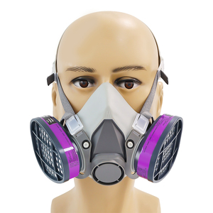 Demi-<span class=keywords><strong>masque</strong></span> respiratoire réutilisable en silicone avec filtre <span class=keywords><strong>Masque</strong></span> à <span class=keywords><strong>gaz</strong></span> pour le dépoussiérage - Product Image 1