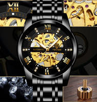 Montre mécanique à remontage automatique pour homme, fabrication directe d'usine, aiguilles lumineuses, grand cadran de 41,5 mm, boucle papillon, montre pour homme, montre-bracelet
