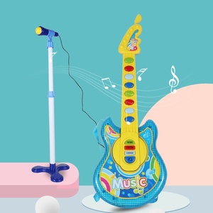 Juego de Guitarra Eléctrica de Juguete para Niños al por Mayor con Soporte y Micrófono, Instrumento Musical de Juguete para Niños - Product Image 4
