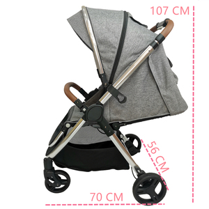 EN1888 Bán Buôn Xe Đẩy Em Bé 3 Trong <span class=keywords><strong>1</strong></span>/Chất Lượng Tốt Giá Rẻ Bé Pram/Trung Quốc Thiết Kế Mới Màu Đen Sang Trọng Bé Xe Đẩy Để Bán - Product Image 3