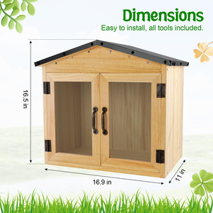 Caja de biblioteca para exteriores DIY de una sola cubierta de doble puerta para intercambio de literatura estanterías para Vecindarios escuelas - Product Image 2