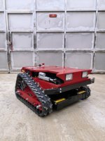 Mini tondeuse à gazon télécommandée C7, débroussailleuse sur chenilles avec générateur 1200W, équipement de tonte pour jardin domestique