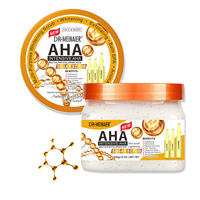 Exfoliante corporal de arbutina, azúcar refinado, sal de baño para piel de gallina, sal de baño, exfoliante de café y cúrcuma 650g