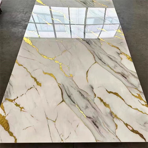 Panel de Pared de Cristal de Carbono de Bambú, Revestimiento de PVC con Diseño Floral, Decoración de Interiores, Chapa de Fibra de Roca, Losa de Mármol, Tablero de Carbón - Product Image 2