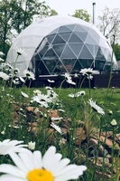 6m de diamètre, extérieur, résistance au vent, hôtel, dôme, maison, Glamping, tente géodésique, maisons préfabriquées, à vendre