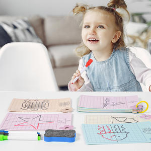 สมุดฝึกเขียนด้วยมือแบบสมมาตรสำหรับเด็กควบคุมปากกาเพื่อการศึกษากิจกรรมการเรียนรู้ของเล่นของขวัญสำหรับเด็ก - Product Image 5