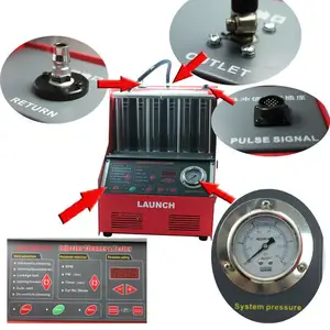 Melhor aunch cnc 602a cnc 602 a máquina de limpeza do injetor de combustível de carro aunch cnc602a cnc-602, limpador e testador 6 cilindros