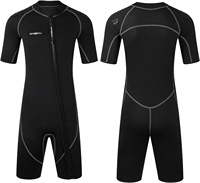 DIVESTAR Custom Traje De Neopreno satu potong, dapatkan Harga terbaru, pakaian selam pria depan ritsleting 3mm Neoprene setelan basah celana pendek