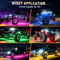 Luz LED RGB para Chasis de Auto, con Sincronización Musical, Control por Aplicación, Impermeable IP68, para Jeep y Camionetas Todoterreno