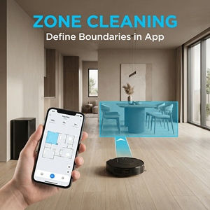 Robot aspirateur en promotion : Nettoyage intelligent humide et sec, contrôle par application, chargement USB – Idéal pour les hôtels - Product Image 6