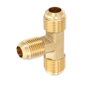 3/8 \ "X 3/8 \" X 3/8 \ "<span class=keywords><strong>Raccord</strong></span> de Tube <span class=keywords><strong>en</strong></span> <span class=keywords><strong>T</strong></span> évasé <span class=keywords><strong>en</strong></span> laiton Adaptateur de tuyau basse pression pour <span class=keywords><strong>Propane</strong></span> LP et <span class=keywords><strong>gaz</strong></span> naturel - Product Image 5