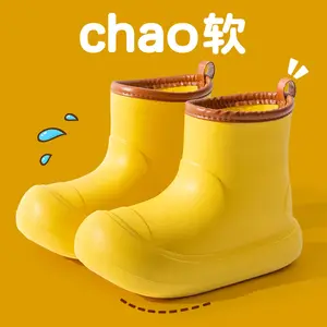 2024 Venta caliente niños alta moda EVA Wellies bebé impermeable al aire libre Botas de lluvia para niños