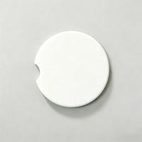 Sous-verres en céramique vierges pour sublimation, sous-verres en pierre blanche absorbante avec base en liège antidérapante, sous-verres ronds et carrés DIY