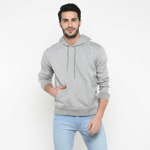 Nouvelle arrivée, style unique, sweat à capuche pour homme en coton molletonné respirant, style décontracté streetwear, motif uni pour l'hiver - Product Image 1
