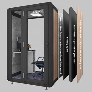 Cabina Telefonica Acustica per Ufficio di Qualità OEM con Isolamento Acustico 40dB e Telaio in Acciaio per Edifici Commerciali - Product Image 3